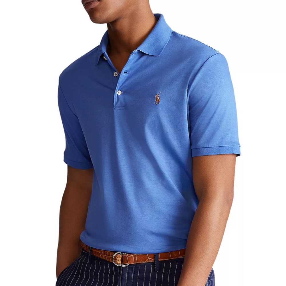 Polo Ralph Lauren Pima Soft Color Logo Blue Polo